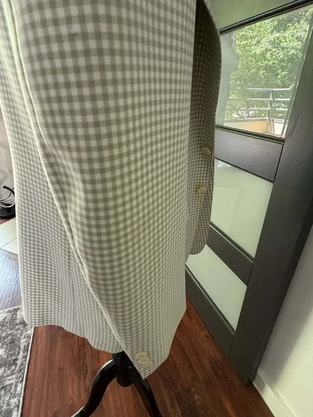 Vintage The Knack Men's Gingham Check Sport Coat Blazer
